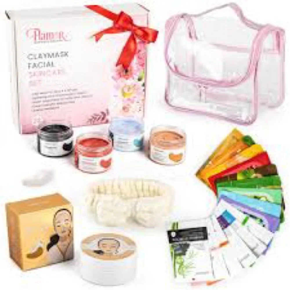 FLAMOR NATURAL BEAUTY 22 Piece Face Masks Skincare Boxed Set